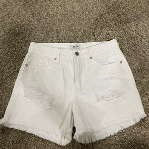 NWT white jean shorts size small